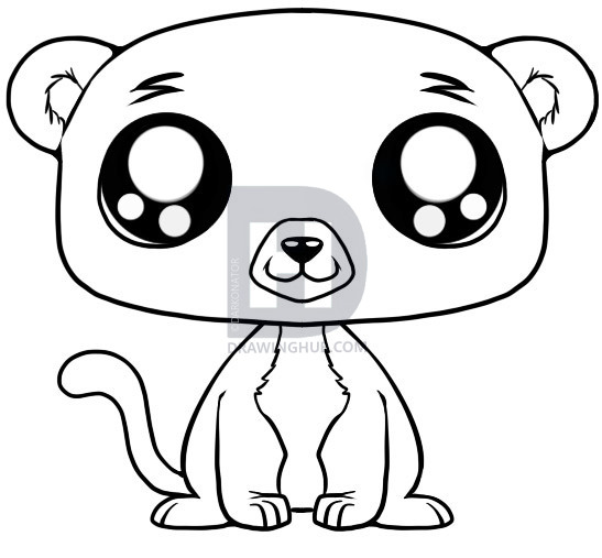 547x507 How To Draw A Lion Cub, Step