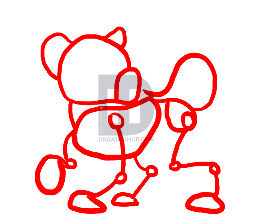 823x720 How To Draw Lion Cubs, Step