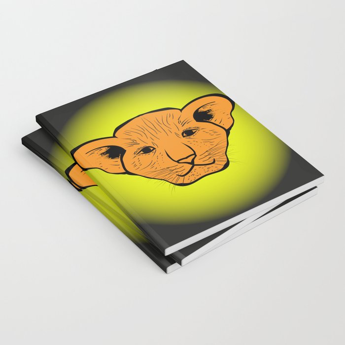 700x700 lion cub drawn lion cub drawn from human gaze notebook