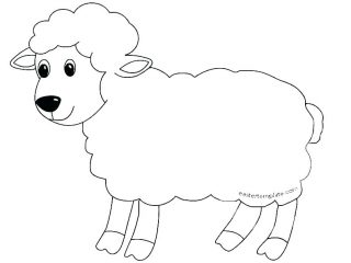 320x240 Lion Lamb Coloring