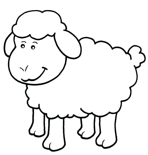 618x647 Sheep Coloring Coloring Lamb Coloring