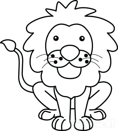 497x550 Lion Black And White