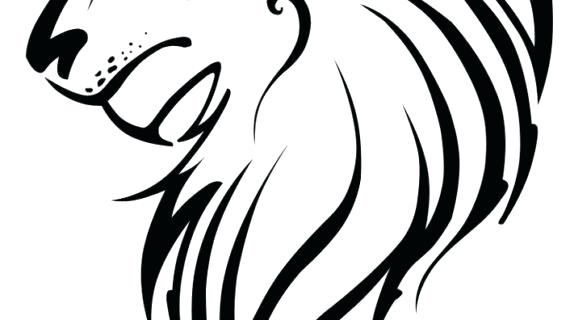 570x320 Lion Face Drawing