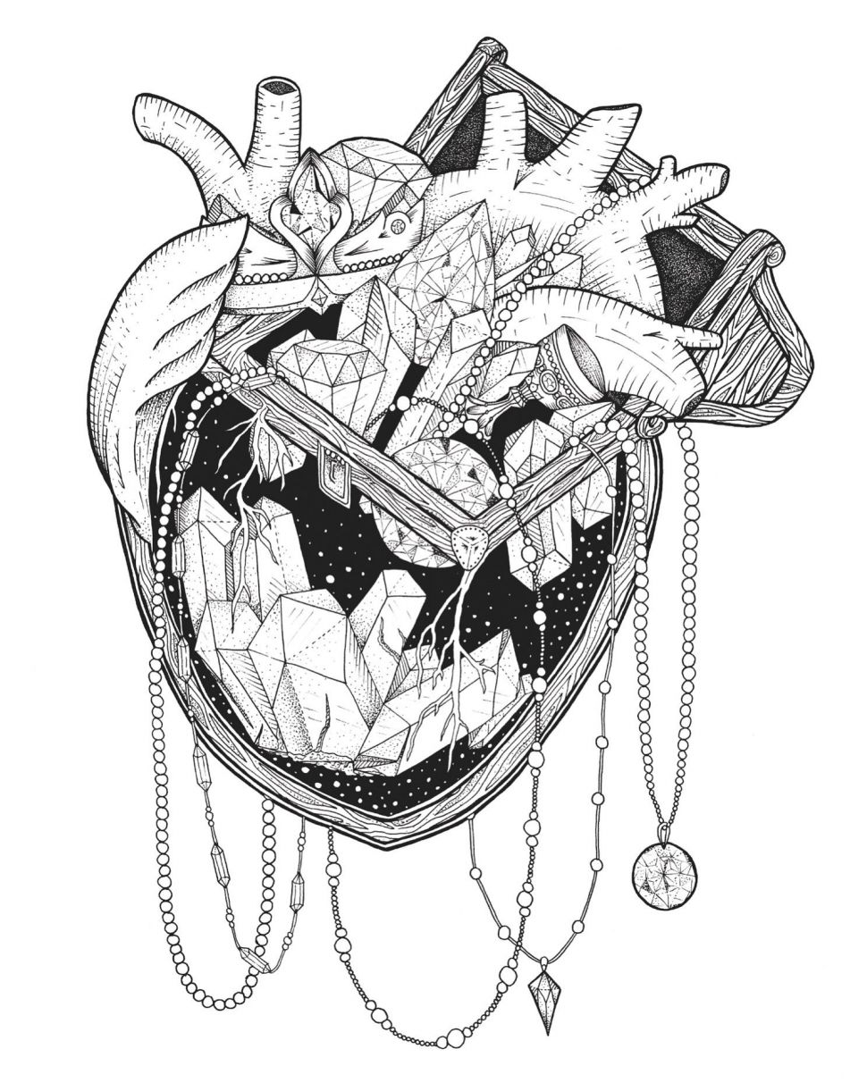 970x1212 Arts Lion Clip Art Black And White Eye Popping Heart Treasure