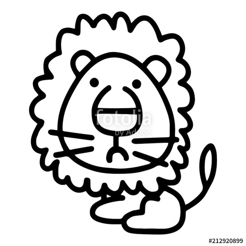 500x500 Lion Color Book