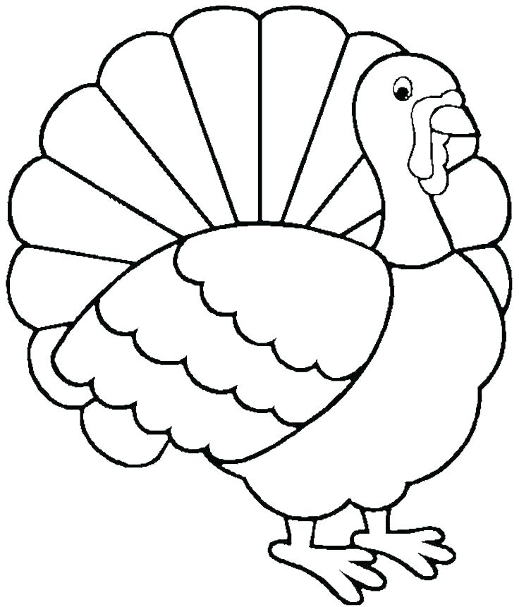 736x861 Turkeys To Color For Free Turkeys Coloring Pages Turkey Coloring