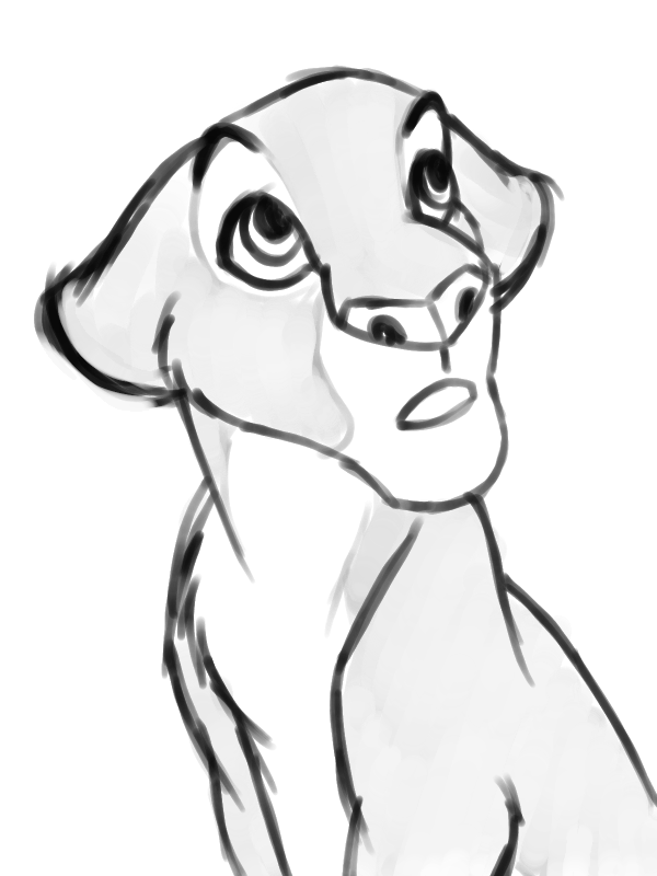 600x800 Random Lion Cub Doodle
