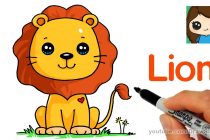210x140 Tag Cute Lion Cub Drawing