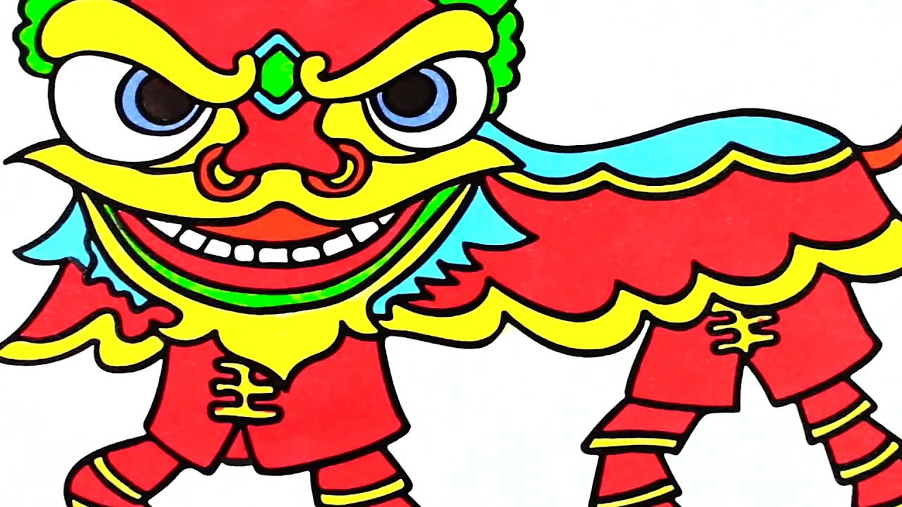 1280x720 How To Draw Lion Dance
