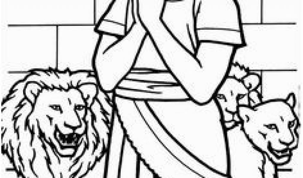 1024x600 Daniel In The Lion S Den Coloring