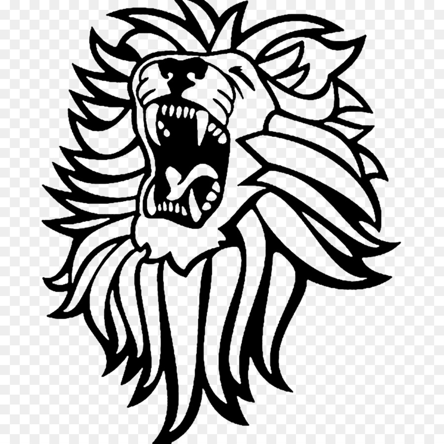 900x900 Lioness Head Black White Clipart