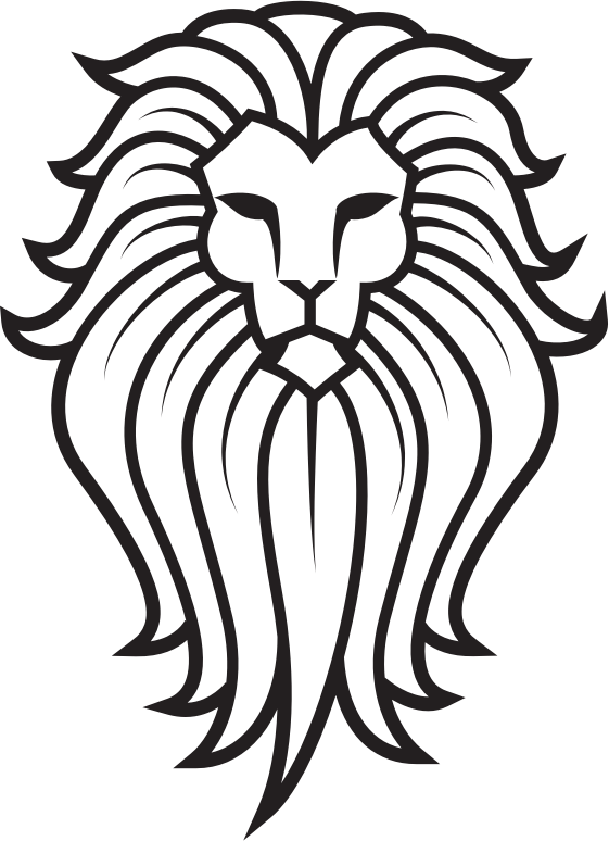 561x774 Lion Face Black And White Png Transparent Stock Huge Freebie