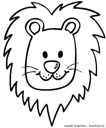 354x425 Coloring Pages Draw A Lion Nip