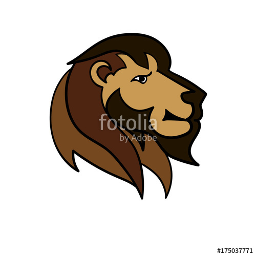 500x500 Head Lion Color Mascot Stock Image And Royalty Free Vector