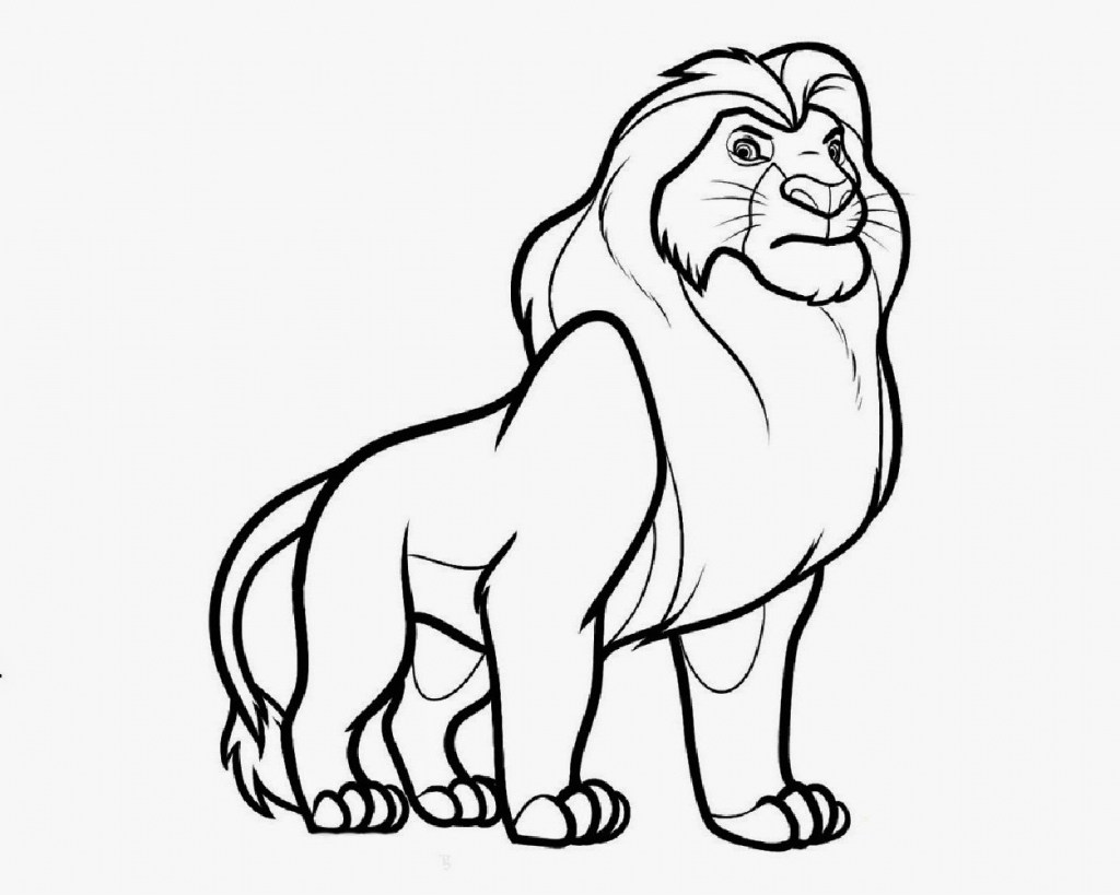 1024x819 How To Draw A Lion Easy Way