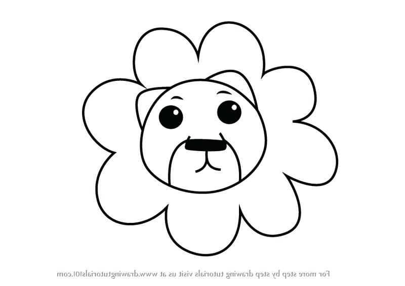 800x566 How To Draw A Lion For Kids Drawing Lion How To Draw Coloring