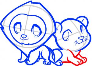 302x219 How To Draw How To Draw Lions For Kids