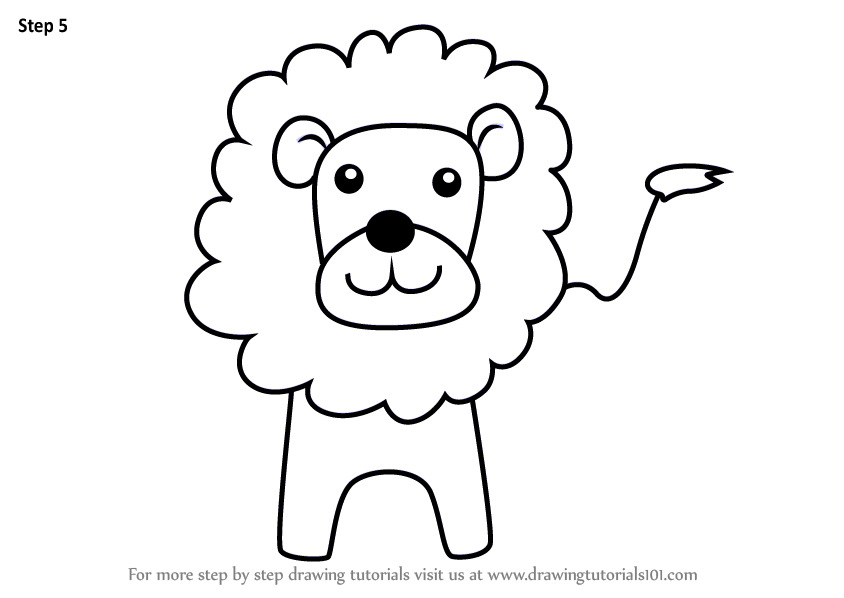 844x598 Learn How To Draw A Lion For Kids