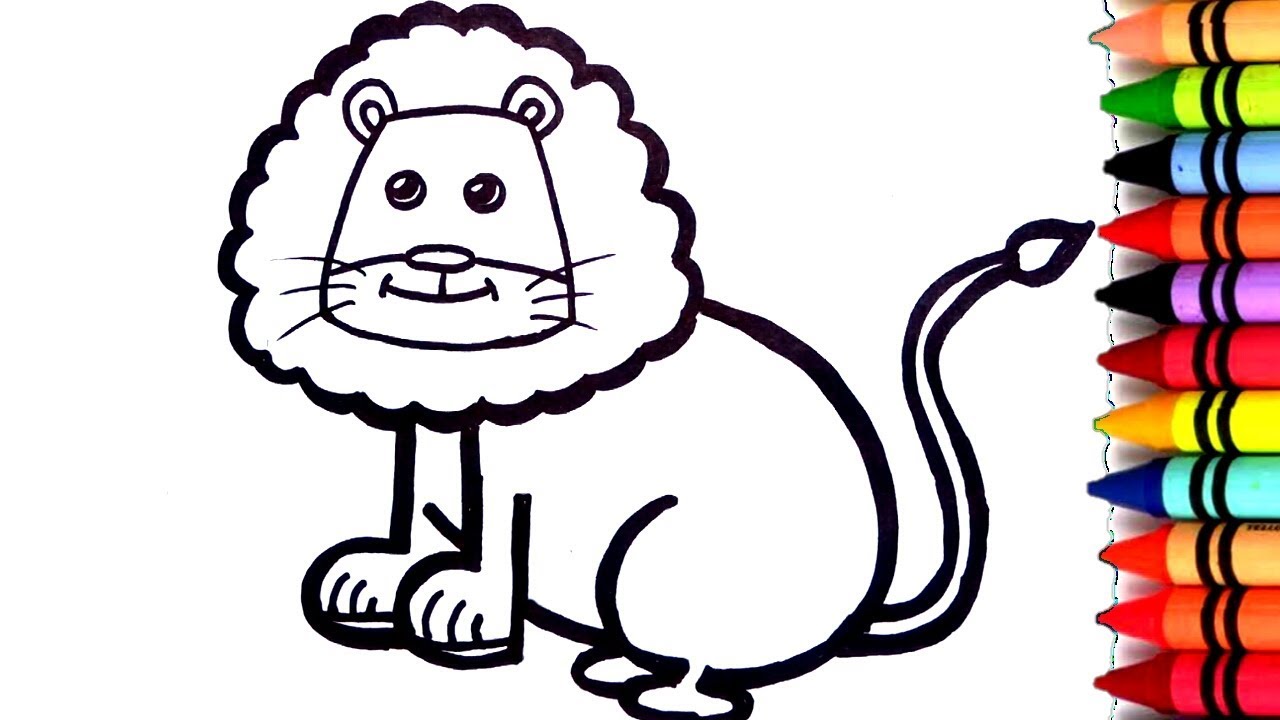 Lion Drawing For Kids | Free download on ClipArtMag