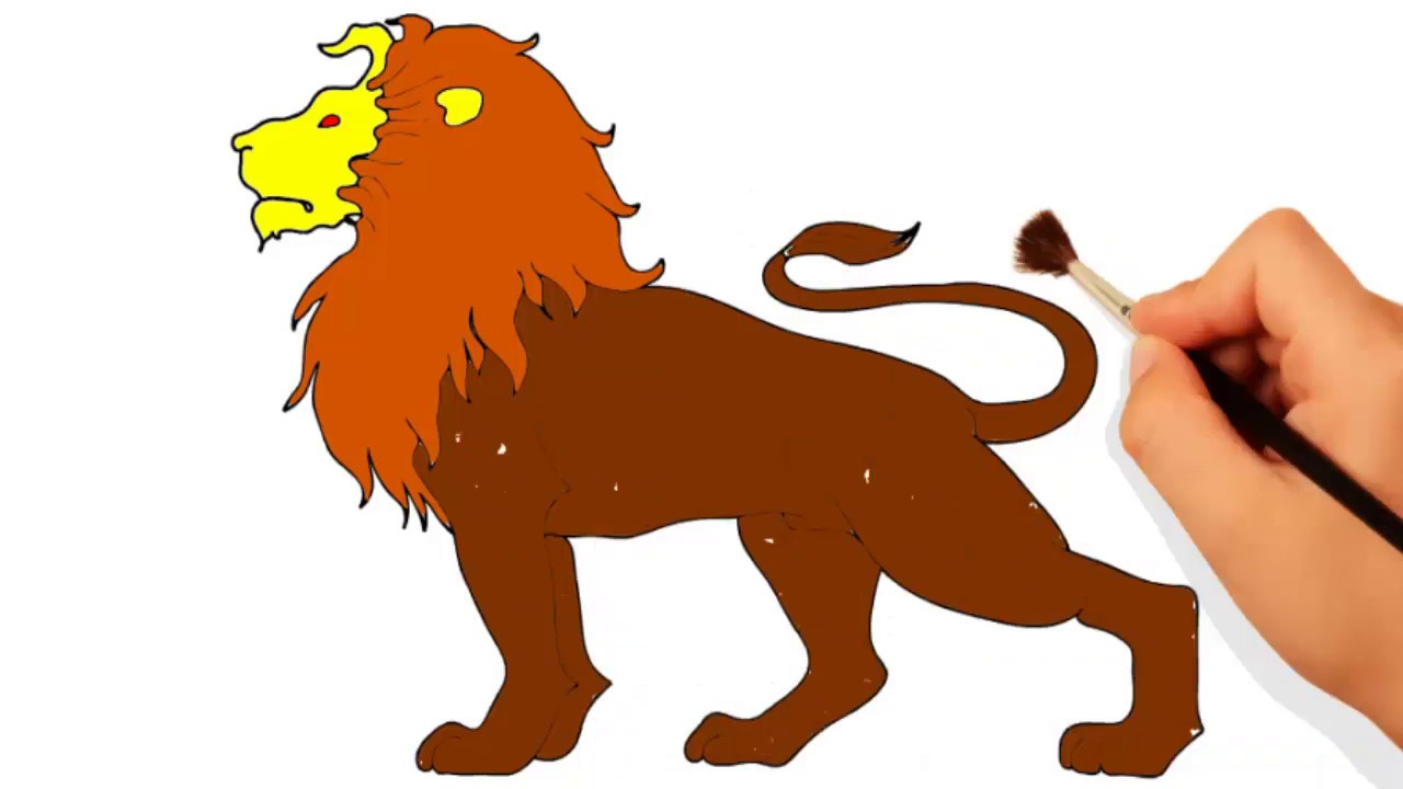 1280x720 How To Draw Lion