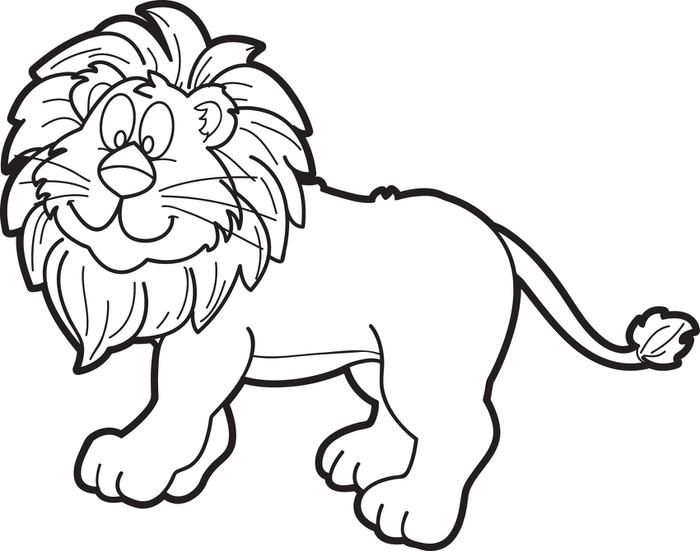 700x551 Lion Drawing Cartoon For Free Download