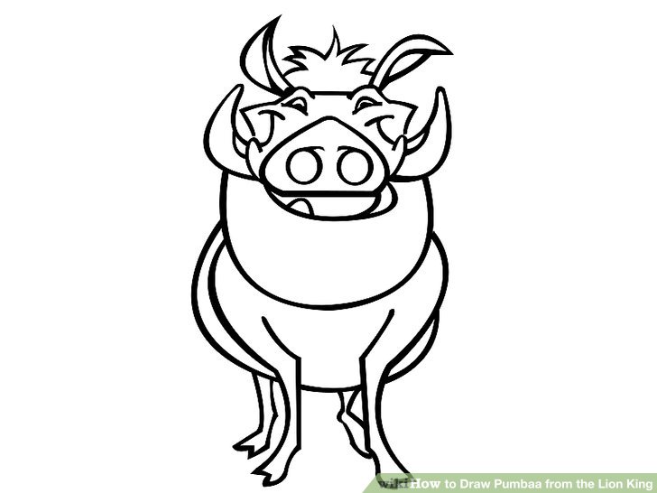 728x546 how to draw pumbaa from the lion king