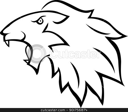 450x393 Lion Tattoo Stock Vector