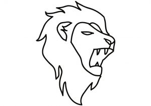 300x210 Cartoon Lion Face Drawing How To Draw A Lion Face Lion Head Easy