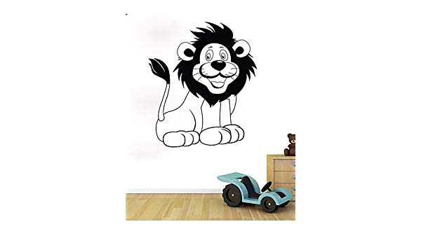600x350 Zampt Awoo New Lion Pattern Wall Decoration Fashion Wall Stickers
