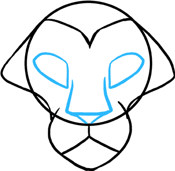 355x347 Hd How To Draw Lion Head