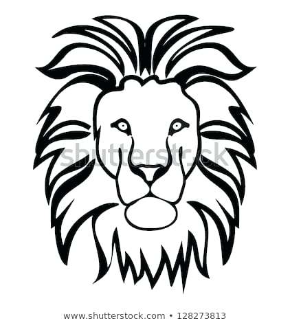 422x470 Lion Drawing Outline Vector Abstract Illustration Lion Lion Face