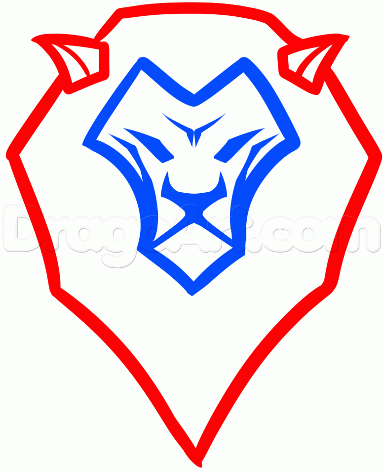 776x955 How To Draw A Cool Lion Head, Step