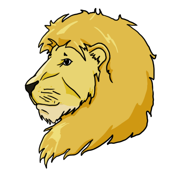 600x600 How To Draw A Lion Face For Kids