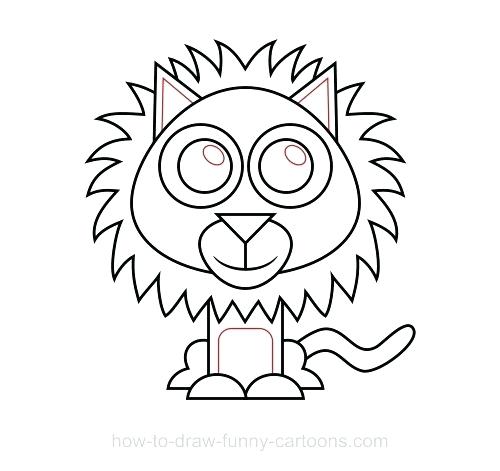 500x471 How Draw A Lion Easy Way To Draw Lion Face
