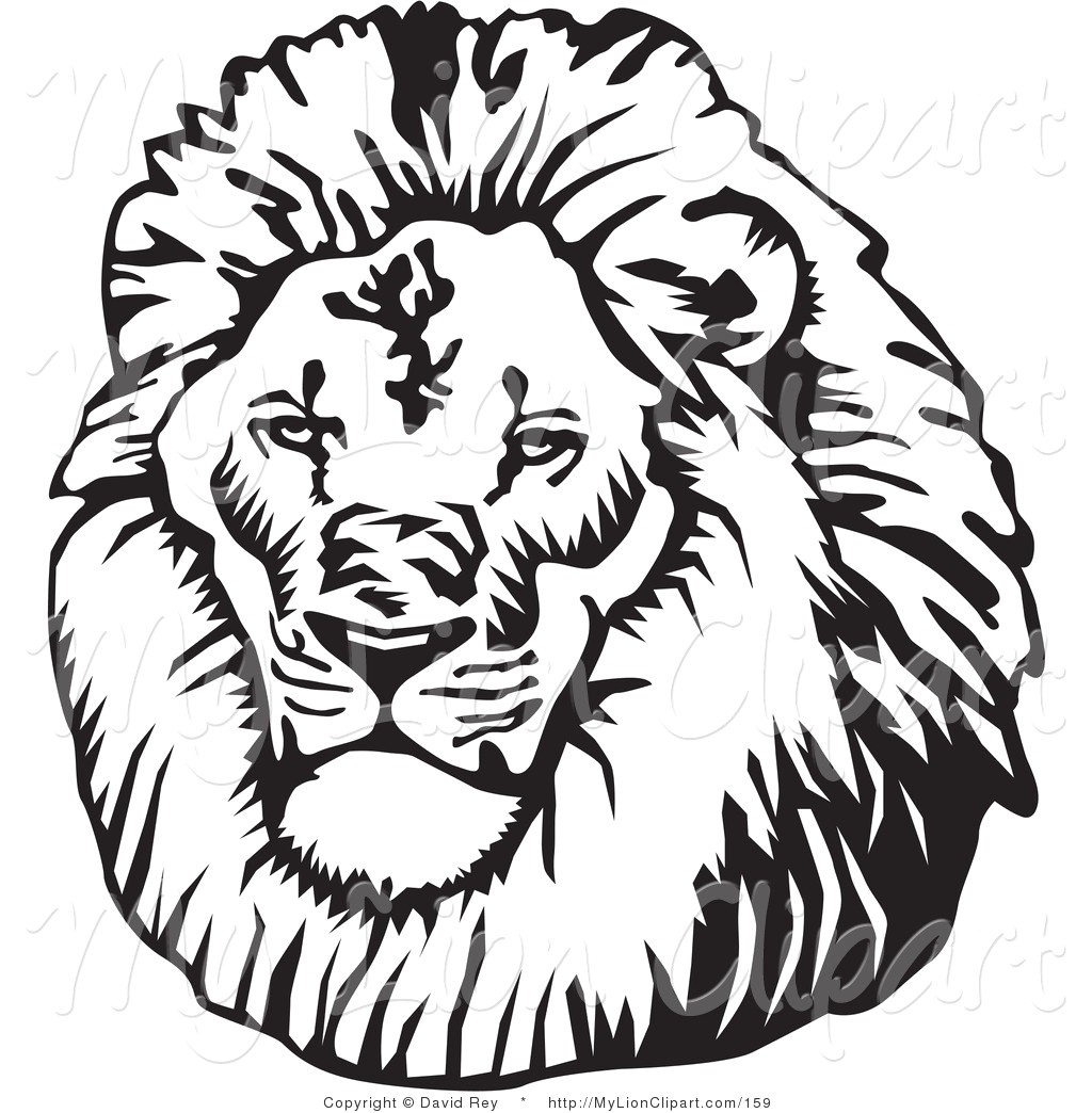 1024x1044 Lion Head Clipart Black And White Panda Free Throughout Face