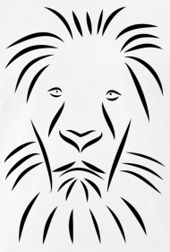 190x281 Lion Line Drawing Shirt Apron Spreadshirt