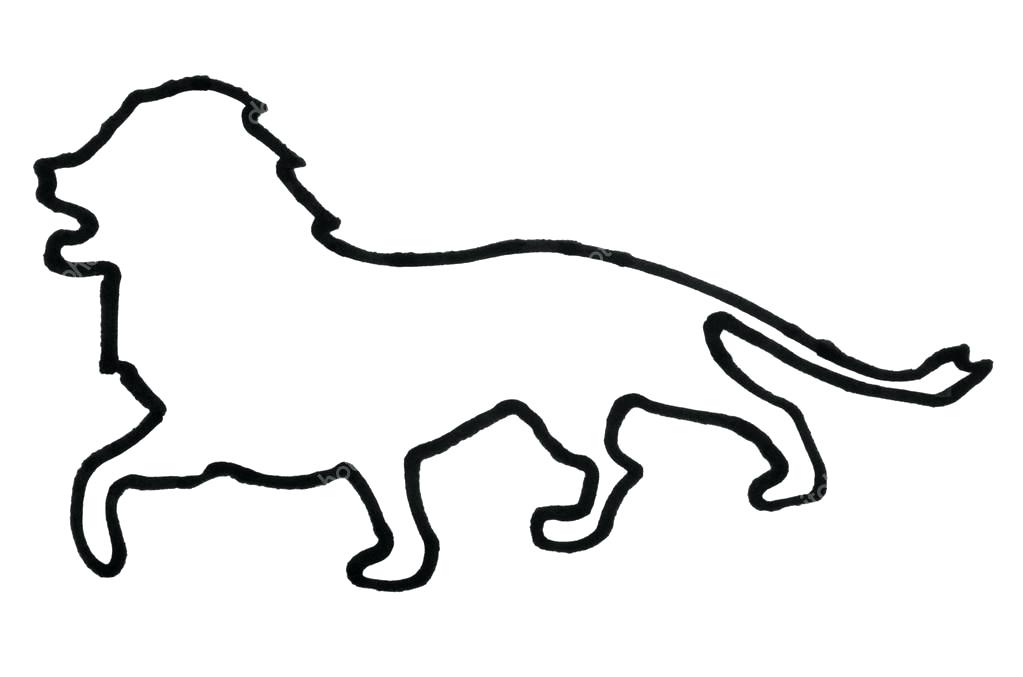 1023x677 Inspiring How To Draw A Lion Amusing Outline Of Face Clipart