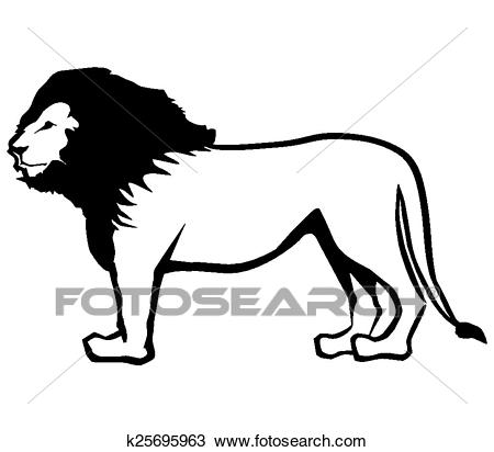 450x412 Lion Outline Clipart Clip Art Images