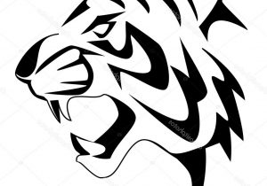300x210 Easy Tiger Face Drawing Pencil