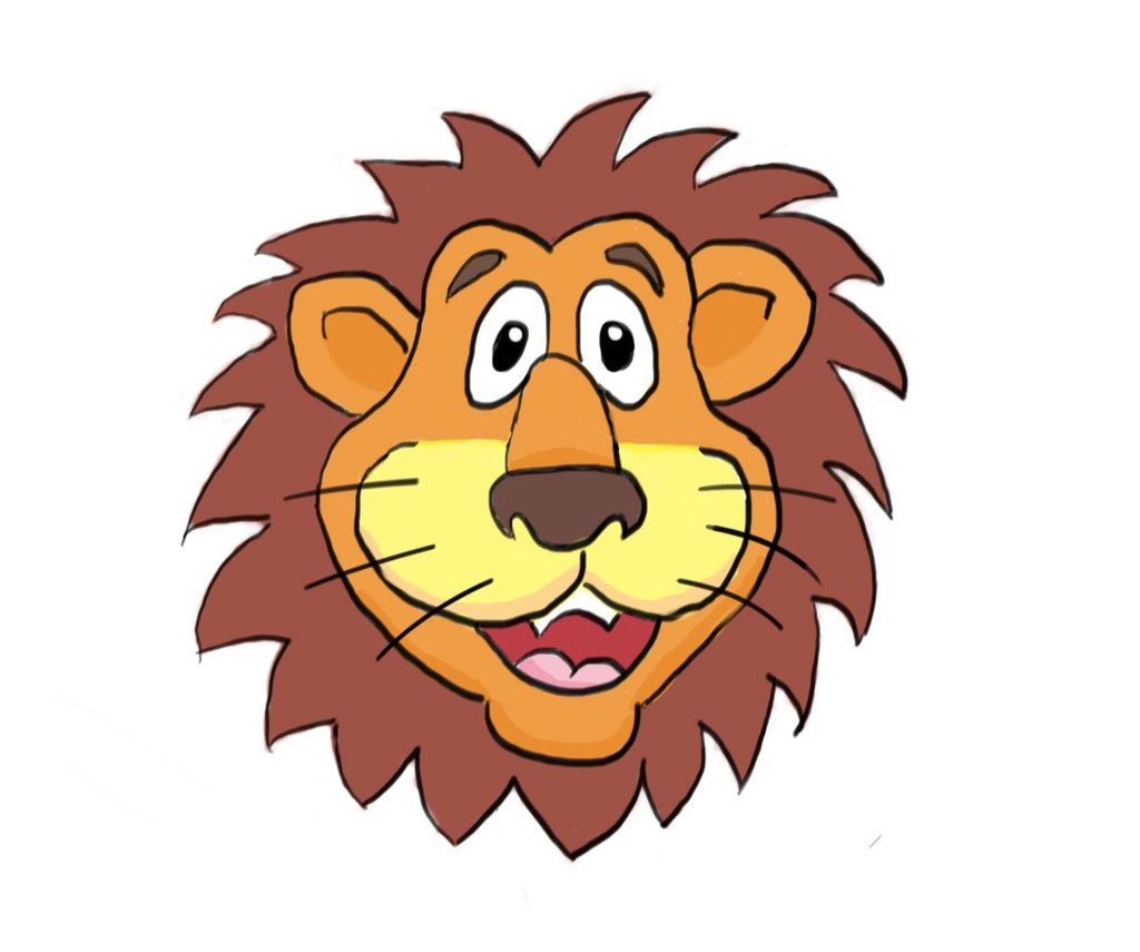 1024x855 Lion Cartoon Drawing