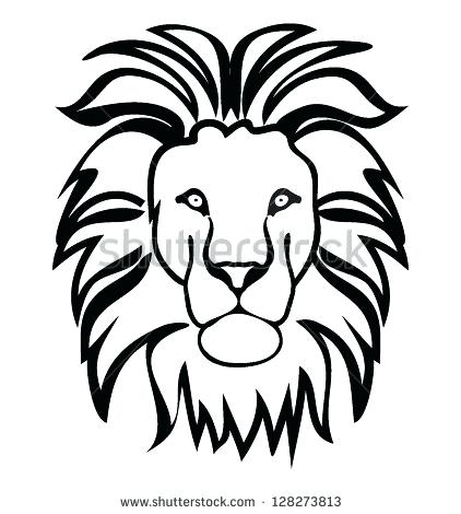 422x470 Outline Of Lion Lion Baby Lion Outline Drawing