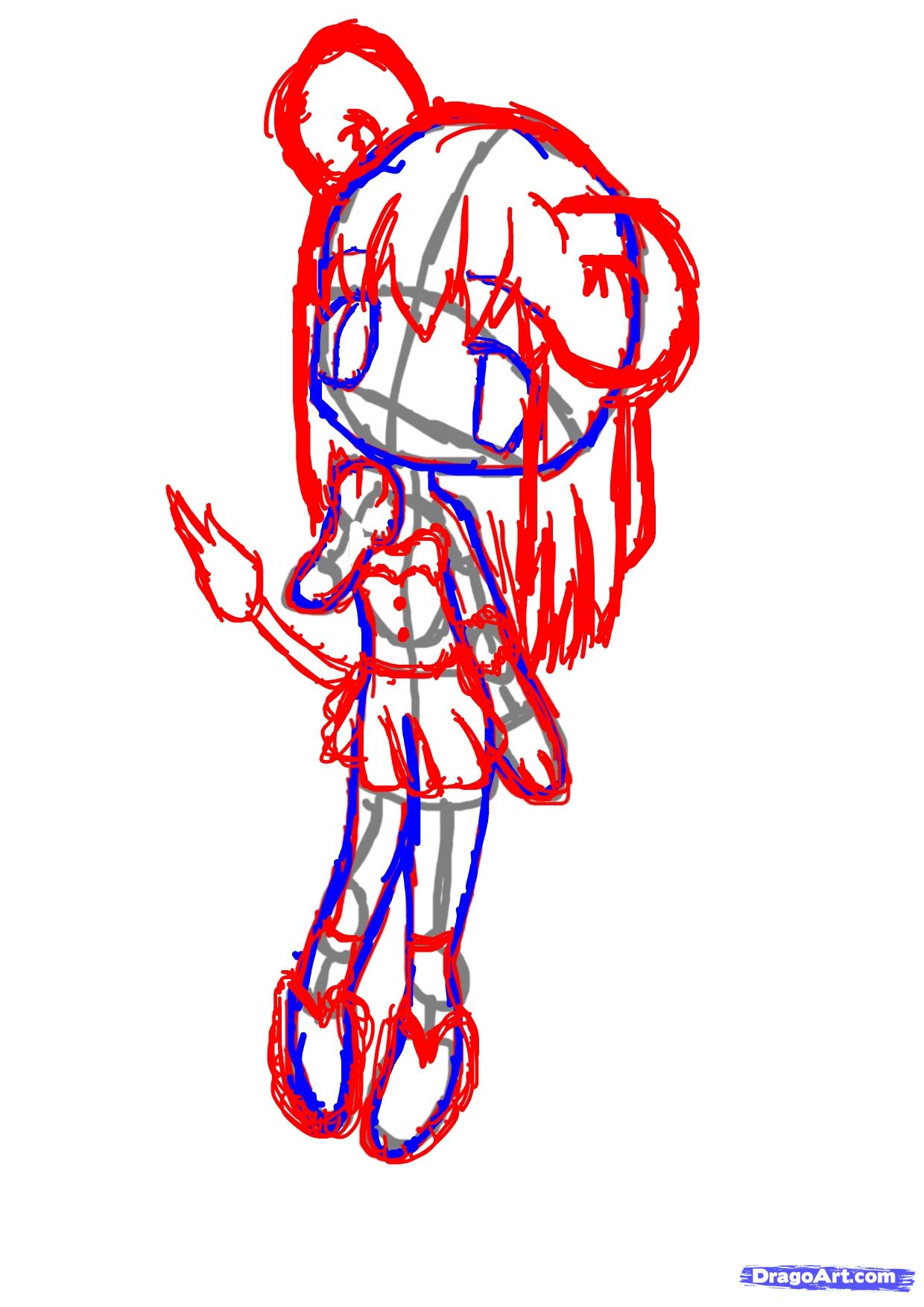 1240x1754 Draw A Cute Lion Girl, Step