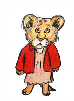 256x350 The Little Girl Lion