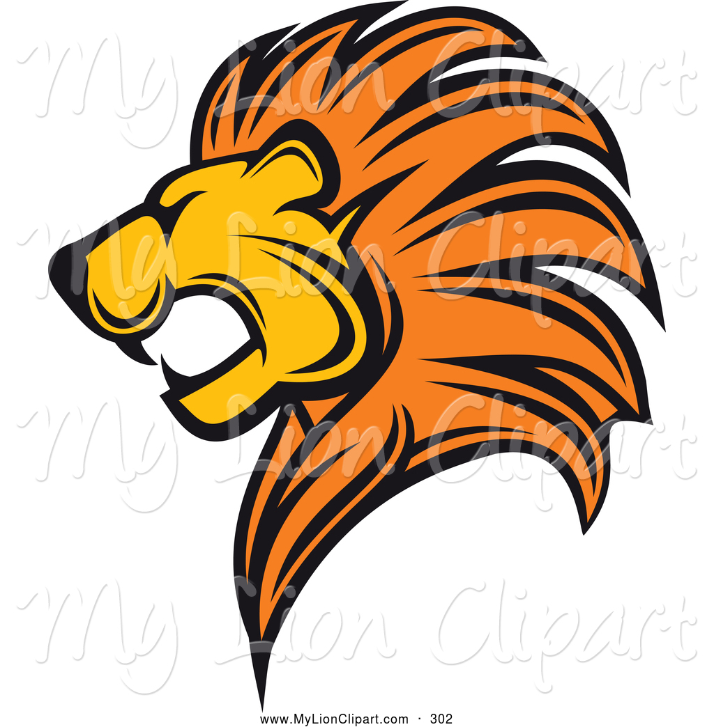 1024x1044 Lion Roaring Front View Clipart