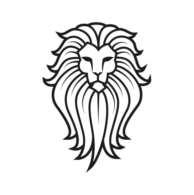 794x797 Lion Logo Head Mascot Head Face Wild Animal Growling Etsy