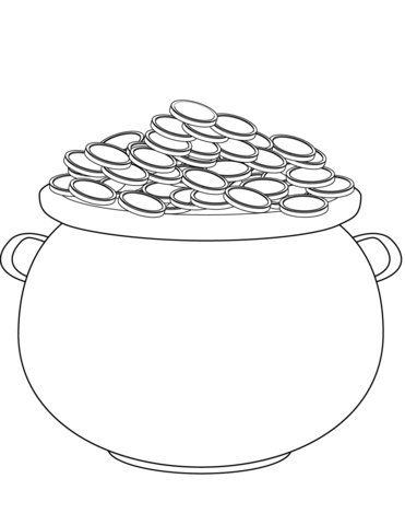 371x480 Gold Coloring Pages Saint Patricks Day Pot Of Gold Coloring