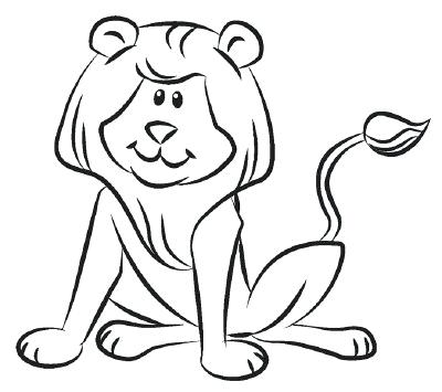 400x355 Drawing A Lion How To Draw A Lion In Steps Line Drawing Lion