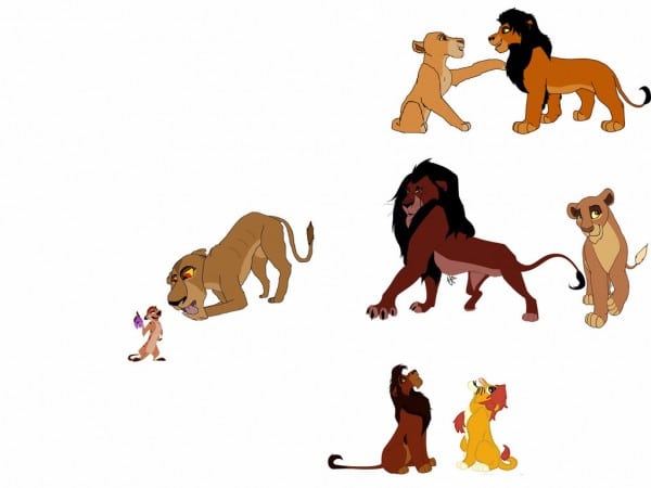 600x450 Drawings Of Lion King Characters