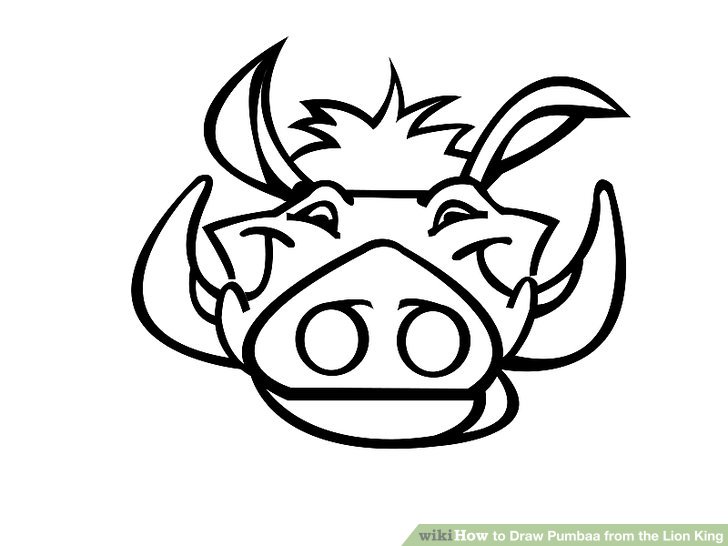 728x546 how to draw pumbaa from the lion king