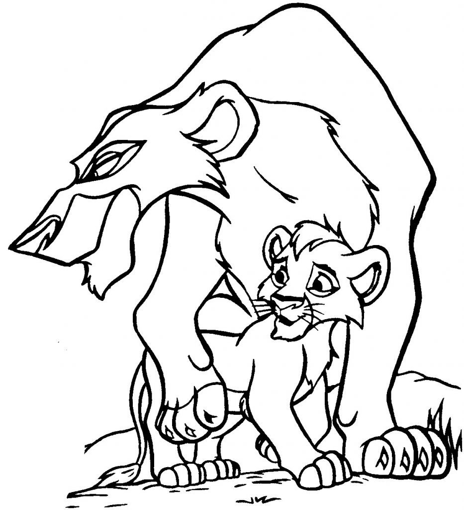 933x1024 Kovu Coloring Pages Printable Coloring